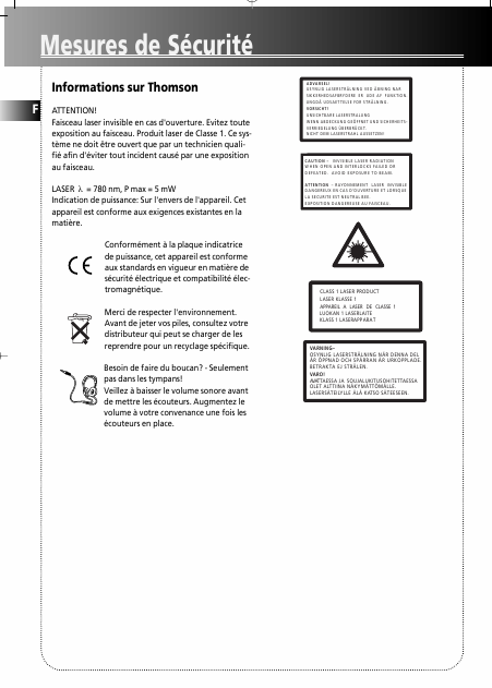 Download : THOMSON MS 2000 (MS2000) Users Guide French